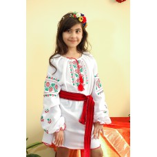 Embroidered dress/blouse/tunic "Cutie Grapes"